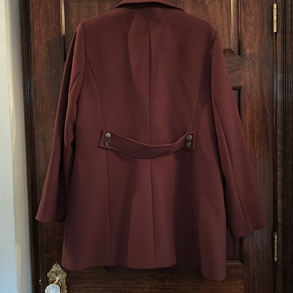 Talbots Maroon Winter Jacket Size 16 See Description - Picture 6 of 7